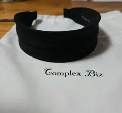 値下げ♪　コンプレックスビズ　カチューシャ　プレーンリボン　黒　ブラック