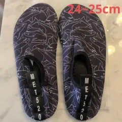 マリンシューズ 24~25cm ウォーターシューズ サメ柄