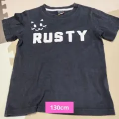 RUSTY キッズ Tシャツ 130cm ブラックのサムネイル