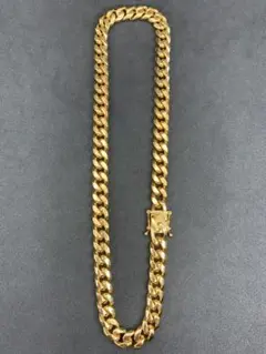 ゴールド 18in10㎜マイアミキューバン ブリンブリン ネックレス チェーン