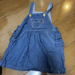 HOT BISCUITS デニムジャンバースカート 100