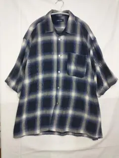 NAUTICA ノーティカ オンブレチェック オープンカラーシャツのサムネイル
