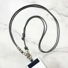 【ダークグレー】スマホショルダー スマホストラップ パラコード ss15