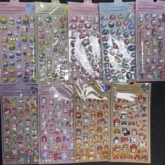 3Dシール 立体シール ぷくぷくシール9種セット