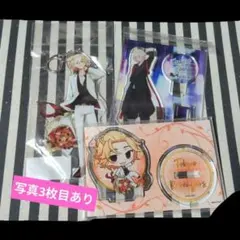 東リベ 佐野 マイキー アクスタ 缶バッジ プリカフェ くじメイト 原画展 AJ