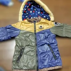 DOUBLE.B フード付きダウンコート