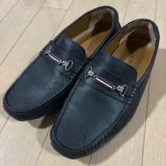 BALLY ブラックレザー ローファー