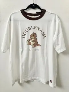 DOUBLE NAME 半袖 Tシャツ 恐竜プリント USAコットンのサムネイル
