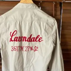 古着 背面 刺繍 ワークシャツ Sサイズ