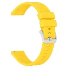 腕時計ベルト 20mm 時計バンド シリコンベルト 防水 ラバー 黄色のサムネイル