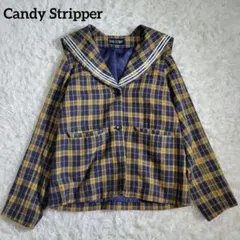 最終価格✨Candy Stripper セーラーカラー チェック柄 ジャケットのサムネイル