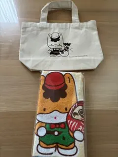 ぐんまちゃフェイスタオル1枚とトートバッグセット