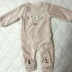 未使用アカチャンホンポうさぎもこもこふわふわロンパースカバーオール