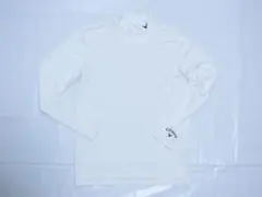 Callaway キャロウェイ　ストレッチの効いた白でハイネックの長袖シャツ L