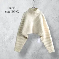 ケービーエフ ハイネックショートニット オフ白 アーバンリサーチ H0770