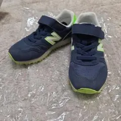 New Balance 373 キッズスニーカー 17.5cm ネイビー/ライム