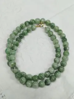 k18 翡翠ネックレス 天然石ネックレス ジェダイト 硬玉
