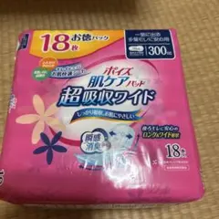 ポイズ肌ケアパッド超吸収ワイド（１8枚入）300cc 12個セットのサムネイル