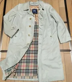 お買得！Burberry【英国製】 ステンカラーコート ライナー付き　ベージュ