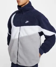 L ナイキ スウッシュ フルジップ リバーシブル ボア ジャケット