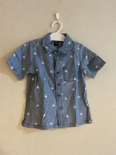 baby GAP 半袖シャツ 100cm 3歳 キッズ 男の子 総柄