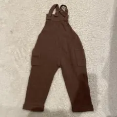 ZARA ブラウン ニットオーバーオール 98cm