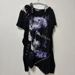 【SEX POT ReVeNGe 】スカル 変形Tシャツ Mのサムネイル