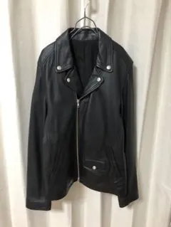 HARE レザー ダブルライダース ジャケット ブラック