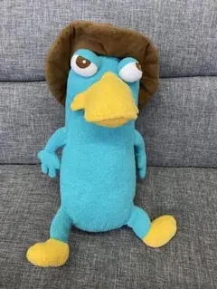 フィニアスとファーブ カモノハシペリー ぬいぐるみ 開くとクッション