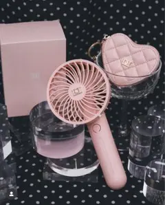 新品darich ダーリッチ DDロゴハートコインケース　DDロゴハンディファン