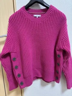 TOMMY HILFIGER ピンクニットセーター XS