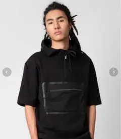 HUGO BOSS リラックスフィット ショートスリーブ フーデッド セーターのサムネイル