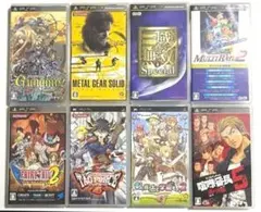 【PSPソフトまとめ売り】人気作＆名作8本セット　メタルギア・三國無双・喧嘩番長