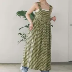 極美品✨2025年 サラマリカ ミラー刺繍ジャガード織りワンピース