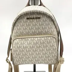マイケルコース リュック バックパック ミニ 2way 総柄 アイボリー 白