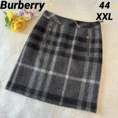 希少✨Burberry バーバリー　スカート メガチェック グレー 44 XXL