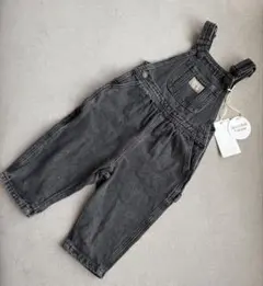 twin collective オーバーオール　Washed Black 3y