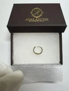 AVALANCHE 10K ホワイトゴールド フープピアス 17mm 両耳セット - メルカリ