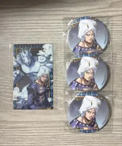 ジョジョ ウェザー 缶バッジ クリアカード オラオラオーバードライブ