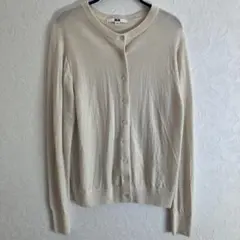 ユニクロ　メリノクルーネックカーディガン