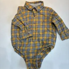 babyGap チェック柄ロンパース 12-18ヶ月