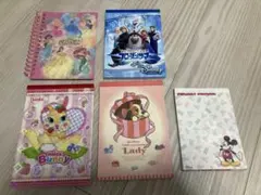 平成レトロ　メモ帳　シール帳　ディズニー