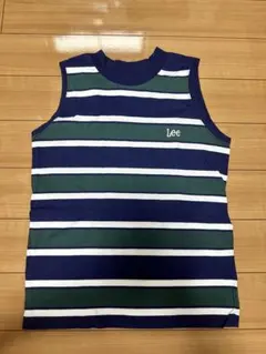 Lee ボーダー タンクトップ ネイビー グリーン Sのサムネイル