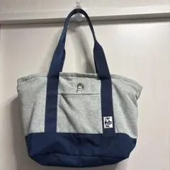 チャムス　トートバック　ネイビー×グレー