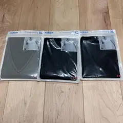 ユニクロ　エアリズム　メッシュＶネック　ノースリーブ　メンズ　グレー　黒　XL