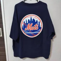 MLB ニューヨーク・メッツ Tシャツ ネイビー Lサイズのサムネイル