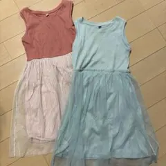 UNIQLO ノースリーブワンピース 130サイズ 2着セット