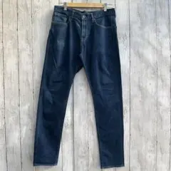 GUダークブルーストレートデニム【ウエスト80cm】