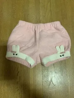 ウサギ耳付きフリースパンツ ピンク　シャーリーテンプルのサムネイル