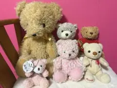 ☆レア☆ビルドアベア くま ひつじ うさぎ ぬいぐるみ 4体 洋服 靴